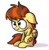 Size: 800x824 | Tagged: safe, artist:piemations, oc, oc only, oc:pen, pony, blushing, chest fluff, chibi, cute, floppy ears, grumpy, madorable, ocbetes, simple background, sitting, solo, transparent background