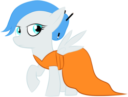 Size: 1283x973 | Tagged: safe, artist:totallynotabronyfim, oc, oc only, oc:cordoba, pegasus, pony, clothes, dress, eyeliner, looking at you, makeup, pencil, simple background, solo, transparent background