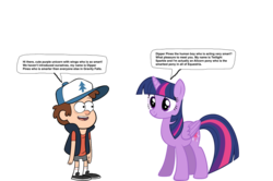 Size: 1489x991 | Tagged: dead source, safe, twilight sparkle, alicorn, pony, g4, 1000 hours in ms paint, crossover, diplight, dipper pines, disney, gravity falls, male, ms paint, simple background, transparent background, twilight sparkle (alicorn)