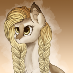 Size: 1024x1024 | Tagged: safe, artist:ognevitsa, oc, oc only, earth pony, pony, braid, bust, female, mare, solo