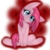 Size: 684x684 | Tagged: safe, artist:shadowthepotato, pinkie pie, earth pony, pony, g4, base used, female, head tilt, pinkamena diane pie, question mark, sitting, solo