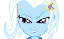 Size: 585x355 | Tagged: safe, artist:gothamscarecrow, trixie, equestria girls, g4, female, simple background, solo, transparent background, vector