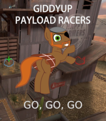 Size: 713x809 | Tagged: safe, artist:planetkiller, pony, g4, the cart before the ponies, butt, clothes, demoman, demoman (tf2), derby racers, eyepatch, kilt, plot, ponified, solo, team fortress 2