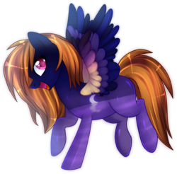 Size: 1500x1476 | Tagged: safe, artist:sugguk, oc, oc only, oc:night's reflection, pegasus, pony, female, mare, simple background, solo, transparent background