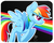 Size: 1527x1235 | Tagged: safe, artist:atomic8497, rainbow dash, g4, black background, colored pupils, female, flying, rainbow, signature, solo