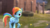 Size: 1920x1080 | Tagged: safe, artist:ferexes, rainbow dash, g4, 3d, female, grass, raised hoof, solo