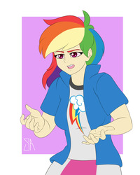 Size: 1280x1600 | Tagged: safe, artist:souladdicted, rainbow dash, human, g4, female, humanized, solo