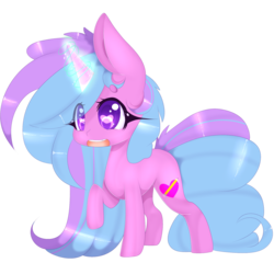 Size: 2000x2000 | Tagged: safe, artist:clefficia, oc, oc only, pony, unicorn, female, heart eyes, high res, magic, mare, simple background, solo, transparent background, wingding eyes