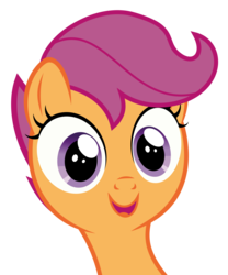 Size: 3000x3600 | Tagged: safe, artist:sollace, scootaloo, pony, g4, on your marks, .svg available, female, high res, looking at you, open mouth, show accurate, simple background, solo, transparent background, vector