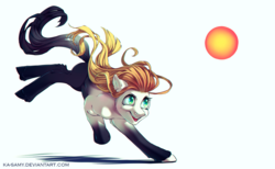 Size: 1500x924 | Tagged: safe, artist:ka-samy, oc, oc only, pony, ball, playing, simple background, solo