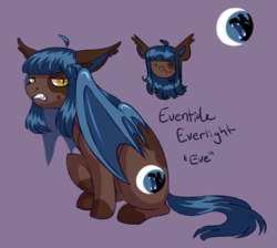 Size: 900x805 | Tagged: safe, artist:vampireselene13, oc, oc only, oc:eventide everlight, bat pony, pony, female, mare, solo