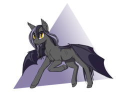 Size: 2602x2083 | Tagged: safe, artist:lunebat, oc, oc only, bat pony, pony, abstract background, high res, male, raised hoof, simple background, solo, transparent background