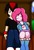 Size: 1544x2280 | Tagged: safe, artist:soul-yagami64, pinkie pie, equestria girls, g4, boots, clothes, crossover, high heel boots, male, panties, sega, shadow the hedgehog, skirt, sonic the hedgehog, sonic the hedgehog (series), underwear, upskirt, white underwear