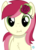 Size: 2018x2787 | Tagged: safe, artist:arifproject, roseluck, earth pony, pony, g4, arif's scrunchy pone, cheek puffing, chest fluff, cute, female, flower, flower in hair, high res, looking at you, mare, rose, simple background, solo, transparent background, vector