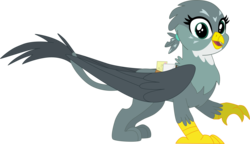 Size: 6351x3651 | Tagged: safe, artist:flutterflyraptor, gabby, griffon, g4, the fault in our cutie marks, absurd resolution, female, simple background, solo, transparent background, vector