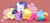 Size: 1000x450 | Tagged: safe, artist:empyu, applejack, fluttershy, pinkie pie, rainbow dash, rarity, twilight sparkle, pony, unicorn, g4, chibi, cuddle puddle, cuddling, cute, dashabetes, diapinkes, eyes closed, female, freckles, hnnng, jackabetes, mane six, open mouth, pony pile, pony pillow, raribetes, shyabetes, simple background, sleeping, twiabetes, weapons-grade cute