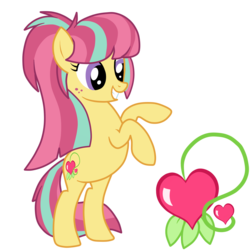 Size: 1000x1000 | Tagged: safe, artist:luckyclau, sour sweet, equestria girls, g4, alternate universe, cutie mark, equestria girls ponified, female, ponified, rearing, simple background, solo, transparent background