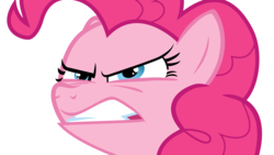 Size: 5333x3000 | Tagged: safe, artist:crimson, pinkie pie, g4, pinkie pride, .ai available, angry, female, high res, simple background, solo, transparent background, vector