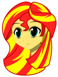 Size: 1600x2099 | Tagged: safe, artist:uliks-uliks, sunset shimmer, human, equestria girls, g4, anime, face, female, humanized, manga, simple background, solo, sunset, vector, white background