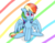 Size: 1024x807 | Tagged: safe, artist:fionnadash501, rainbow dash, pegasus, pony, g4, blushing, cute, dashabetes, female, floppy ears, mare, sitting, solo, wavy mouth