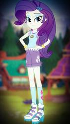 Size: 720x1280 | Tagged: safe, artist:8ballgta3, rarity, equestria girls, g4, camp everfree, clothes, female, shorts, solo