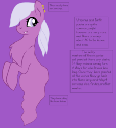 Size: 1319x1450 | Tagged: safe, artist:cobblestorm, oc, oc only, unnamed oc, genie, genie pony, chest fluff, ear piercing, looking at you, piercing, reference sheet, smiling, solo, species reference