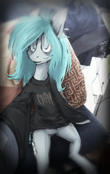 Size: 554x869 | Tagged: safe, artist:lonerdemiurge_nail, oc, oc only, oc:nail, pony, clothes, selfie, shirt, solo