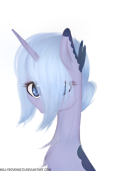 Size: 1152x1470 | Tagged: safe, artist:millyrovenge13, oc, oc only, pony, unicorn, bust, portrait, simple background, solo, transparent background