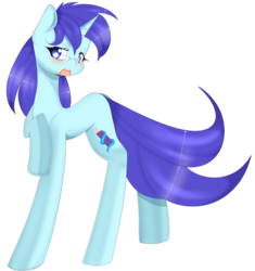 Size: 1590x1690 | Tagged: safe, artist:clefficia, oc, oc only, oc:blue armony, pony, unicorn, female, glasses, mare, raised hoof, simple background, solo, transparent background