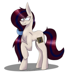 Size: 962x1045 | Tagged: safe, artist:theinvertedartist556, oc, oc only, earth pony, pony, female, insomnia, mare, raised hoof, simple background, solo, transparent background