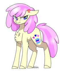 Size: 1853x2109 | Tagged: safe, artist:ohhoneybee, oc, oc only, oc:vanilla swirl, earth pony, pony, chest fluff, female, glasses, mare, simple background, solo, transparent background