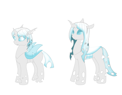 Size: 4500x3500 | Tagged: safe, artist:glacierfrostclaw, oc, oc only, changeling, changeling queen, arctic, changeling oc, changeling queen oc, female, high res, ice changeling