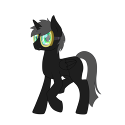 Size: 7000x7000 | Tagged: safe, artist:glacierfrostclaw, oc, oc only, oc:goggles, alicorn, changeling, pony, absurd resolution, goggles, simple background, solo, transparent background