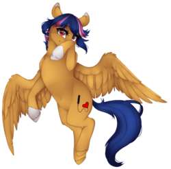 Size: 900x889 | Tagged: safe, artist:silentwulv, oc, oc only, oc:diddy-do, pegasus, pony, female, flying, looking at you, mare, smiling, solo, spread wings