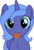 Size: 1959x2920 | Tagged: safe, artist:arifproject, princess luna, alicorn, pony, g4, :3, arif's scrunchy pone, chest fluff, cookie, cute, female, filly, food, looking at you, mare, mouth hold, s1 luna, simple background, solo, transparent background, vector, woona, younger