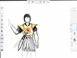 Size: 1024x768 | Tagged: safe, artist:sdf1jjak, oc, oc only, human, armor, humanized, royal guard, solo, tablet drawing, wip