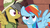 Size: 1920x1090 | Tagged: safe, screencap, daring do, rainbow dash, pony, g4, my little pony: friendship is magic, stranger than fan fiction, grin, smiling