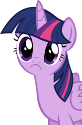 Size: 9078x13788 | Tagged: safe, artist:cyanlightning, twilight sparkle, alicorn, pony, g4, pinkie pride, .svg available, :c, absurd resolution, cute, female, folded wings, inverted mouth, looking at you, mare, sad, simple background, solo, transparent background, twiabetes, twilight sparkle (alicorn), vector