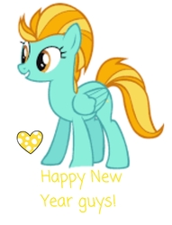 Size: 720x940 | Tagged: safe, lightning dust, g4, female, happy new year, image macro, solo, text
