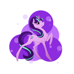 Size: 1500x1500 | Tagged: safe, artist:basykail, starlight glimmer, g4, equal cutie mark, female, raised hoof, slender, solo, thin