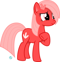 Size: 2000x2065 | Tagged: safe, artist:arifproject, oc, oc only, oc:downvote, pony, derpibooru, g4, cute, derpibooru ponified, hair over one eye, high res, meta, ponified, raised hoof, simple background, solo, transparent background, vector