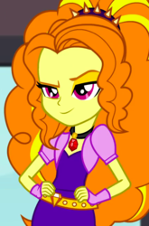 Size: 430x650 | Tagged: safe, screencap, adagio dazzle, equestria girls, g4, my little pony equestria girls: rainbow rocks, cropped, female, gem, grin, siren gem, smiling, solo