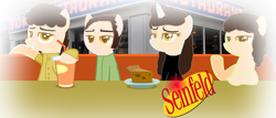 Size: 1932x824 | Tagged: safe, artist:mixelfangirl100, base used, ponified, seinfeld
