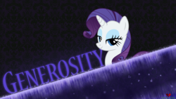 Size: 1920x1080 | Tagged: safe, artist:mentalsuicide1, artist:mysteriouskaos, part of a set, rarity, pony, unicorn, g4, female, looking at you, mare, signature, solo, vector, wallpaper