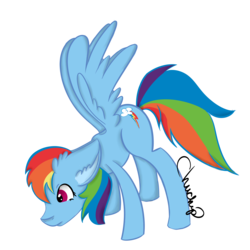 Size: 4800x4800 | Tagged: safe, artist:chuchipdraws, rainbow dash, g4, absurd resolution, female, looking down, solo