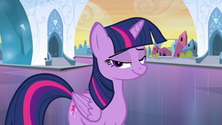 Size: 1539x866 | Tagged: safe, screencap, twilight sparkle, equestria girls, g4, crystal empire, derp, faic, female, lidded eyes, solo, twilight sparkle (alicorn)