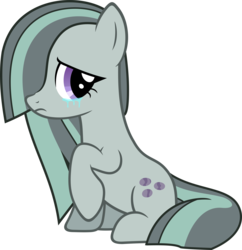 Size: 5817x6000 | Tagged: safe, artist:slb94, marble pie, earth pony, pony, g4, absurd resolution, crying, emotional, female, mare, sad, simple background, solo, transparent background, vector