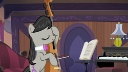 Size: 1920x1080 | Tagged: safe, screencap, octavia melody, earth pony, pony, g4, slice of life (episode), 1080p, cello, female, mare, musical instrument, solo