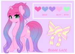 Size: 1280x923 | Tagged: safe, artist:fluffymaiden, oc, oc only, oc:sugar lace, pony, unicorn, cutie mark, female, mare, raised hoof, reference sheet, solo