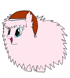 Size: 1191x1320 | Tagged: safe, artist:wissle, oc, oc only, oc:fluffle puff, earth pony, pony, female, happy, hat, mare, open mouth, santa hat, simple background, smiling, solo, white background
